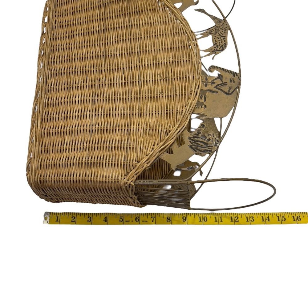 Vintage Wicker Safari Magazine Rack - Picture 14 of 16